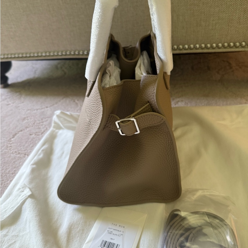 The Row Margaux 10 Dark Taupe Handbag - Picture 4 of 8
